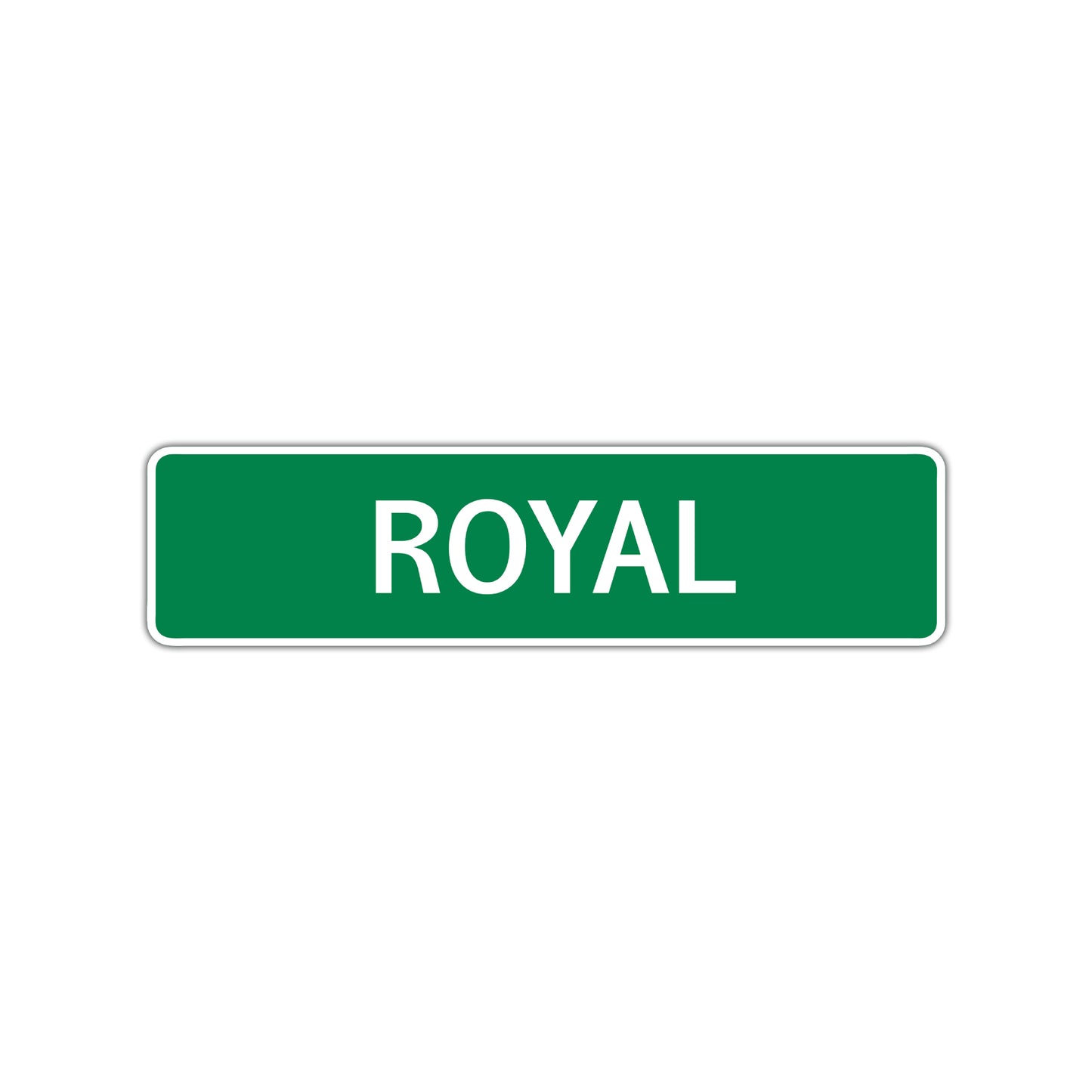 Royal Street Sign Children Name Room Plate