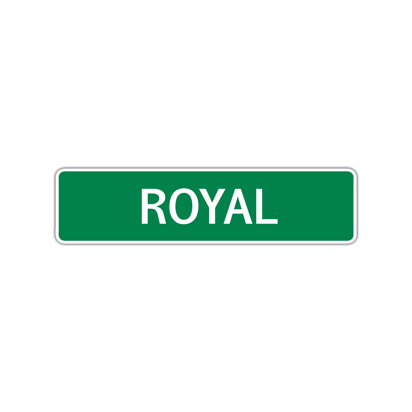 Royal Street Sign Children Name Room Plate