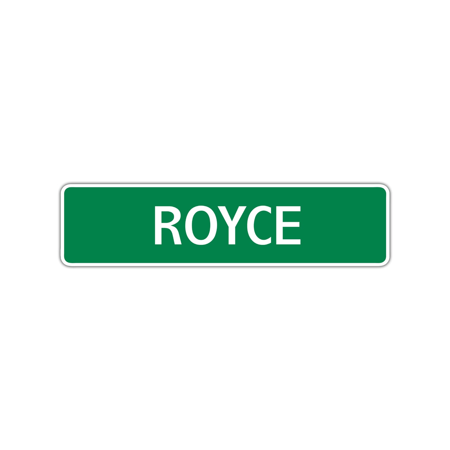 Royce Street Sign Children Name Room Plate