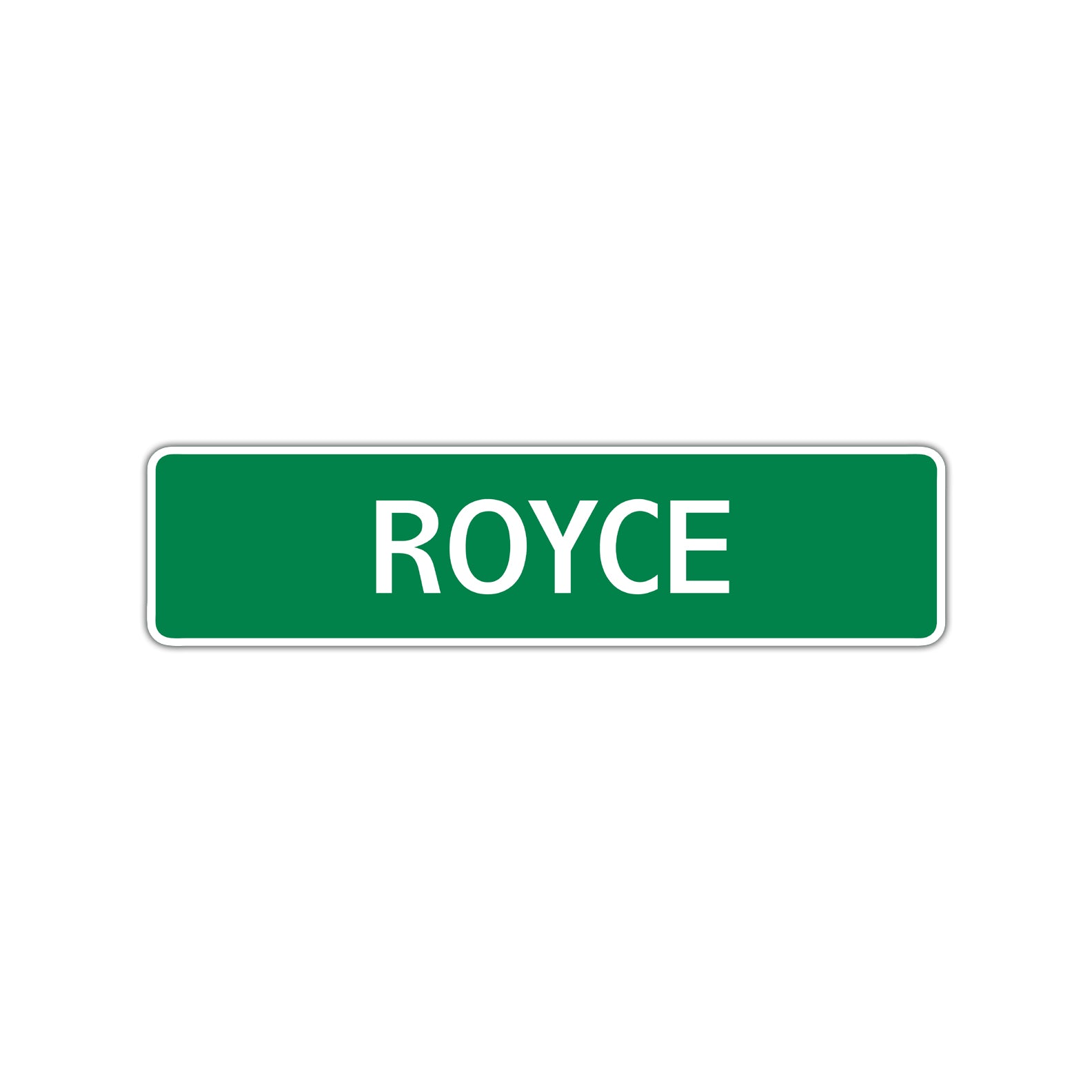 Royce Street Sign Children Name Room Plate
