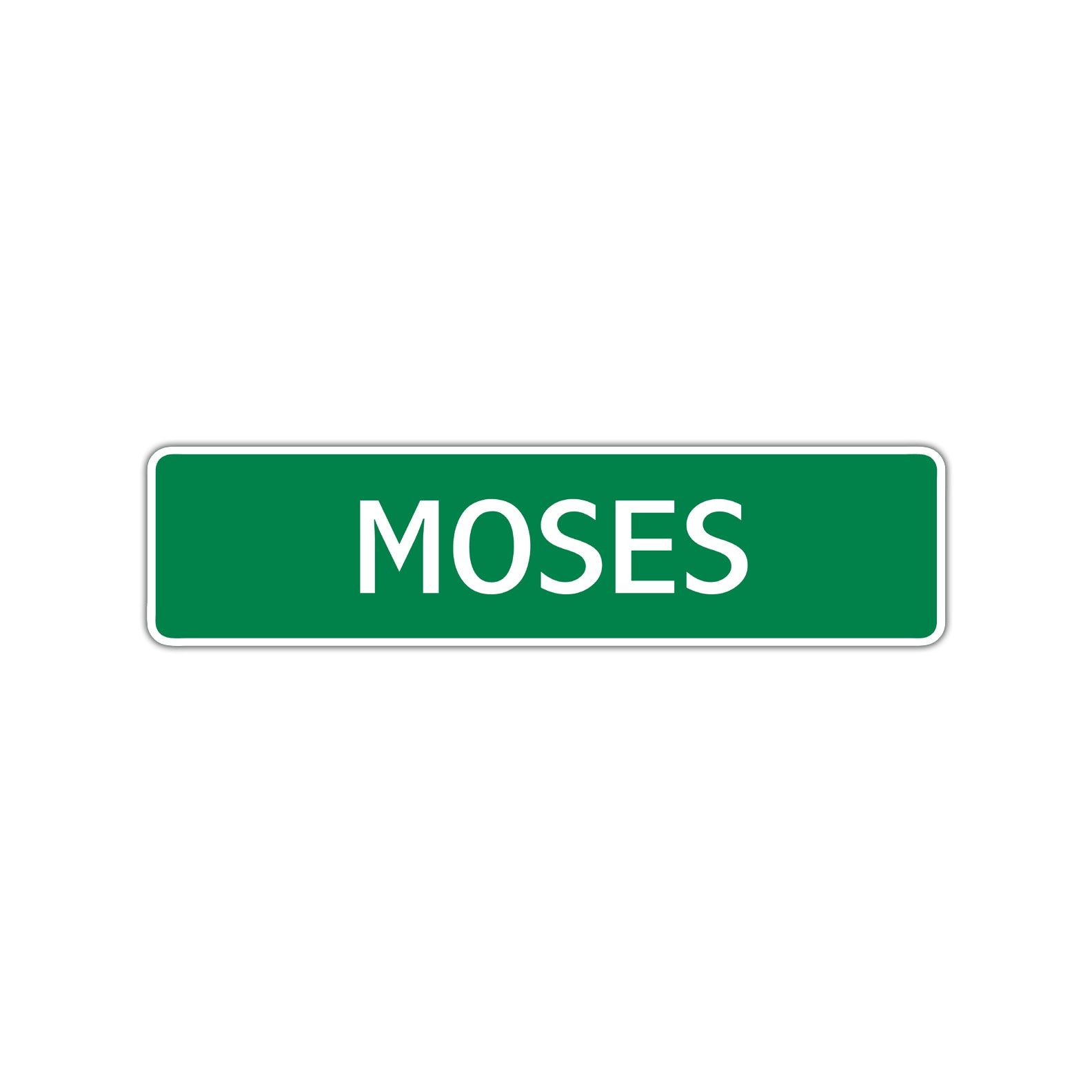 Moses Street Sign Children Name Room Plate
