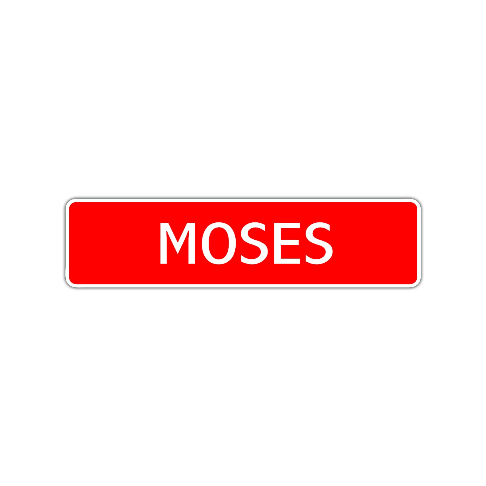Moses Street Sign Children Name Room Plate