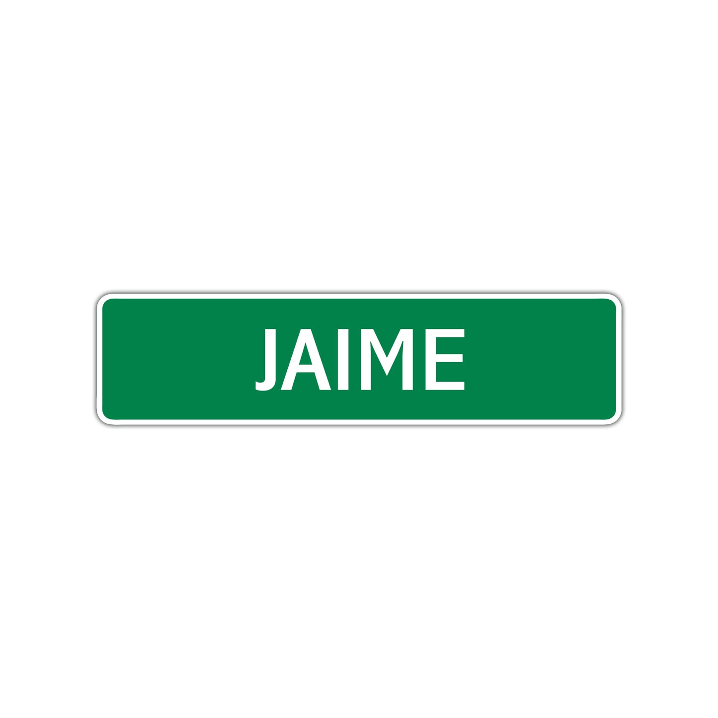 Jaime Street Sign Children Name Room Plate