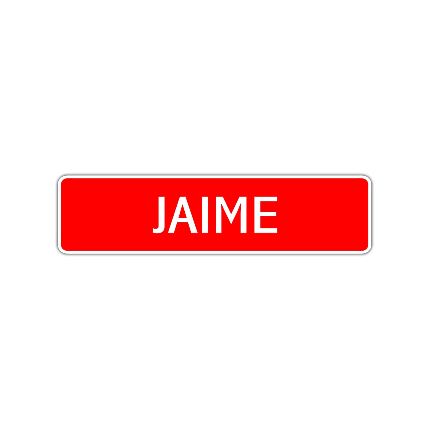 Jaime Street Sign Children Name Room Plate