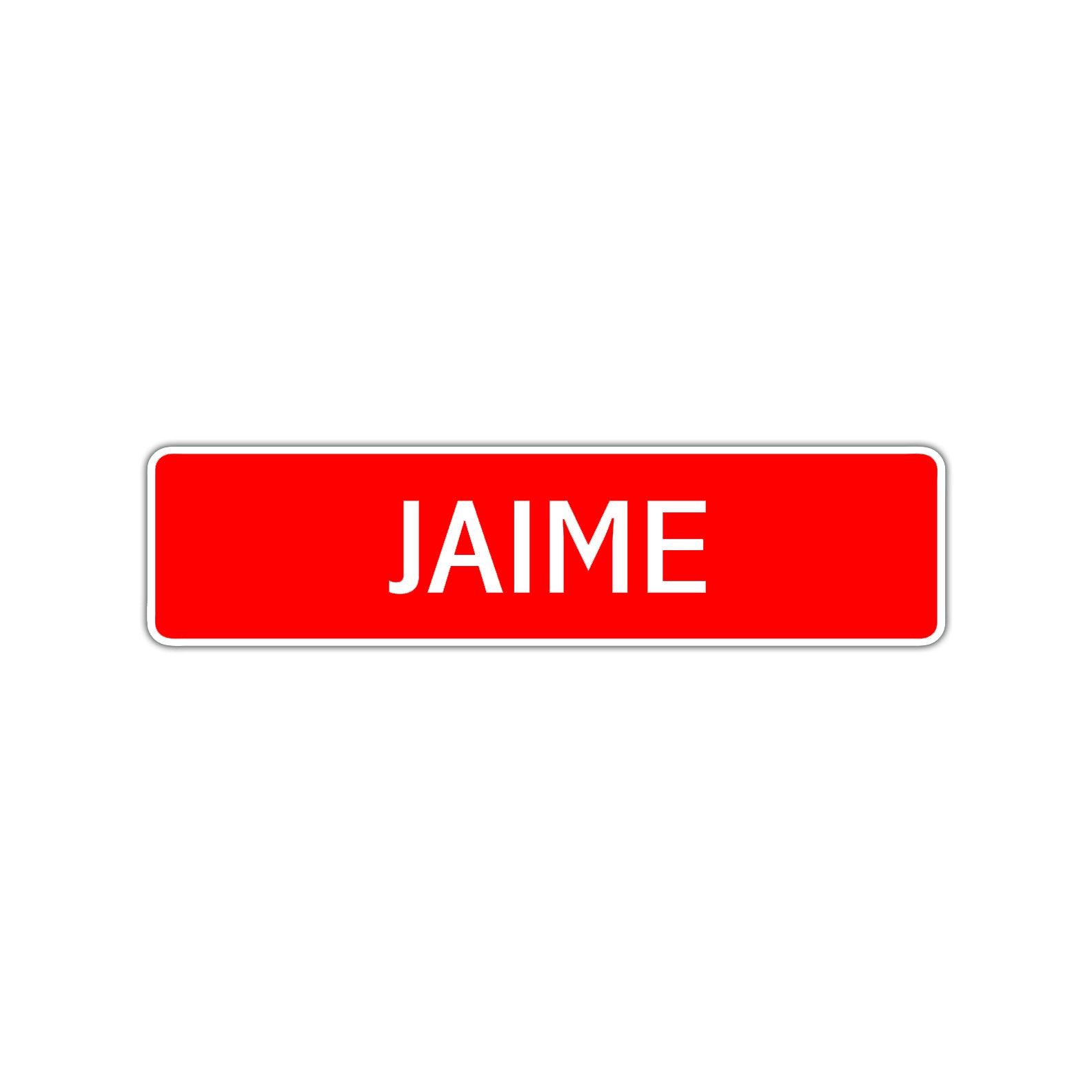 Jaime Street Sign Children Name Room Plate
