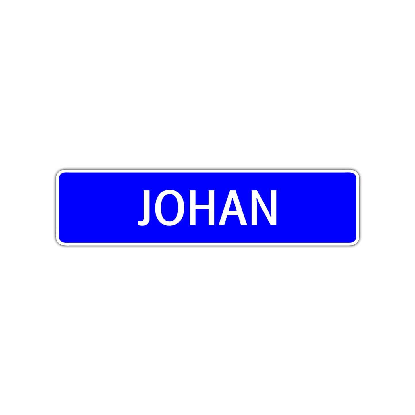 Johan Street Sign Children Name Room Plate