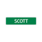 Scott Street Sign Children Name Room Plate