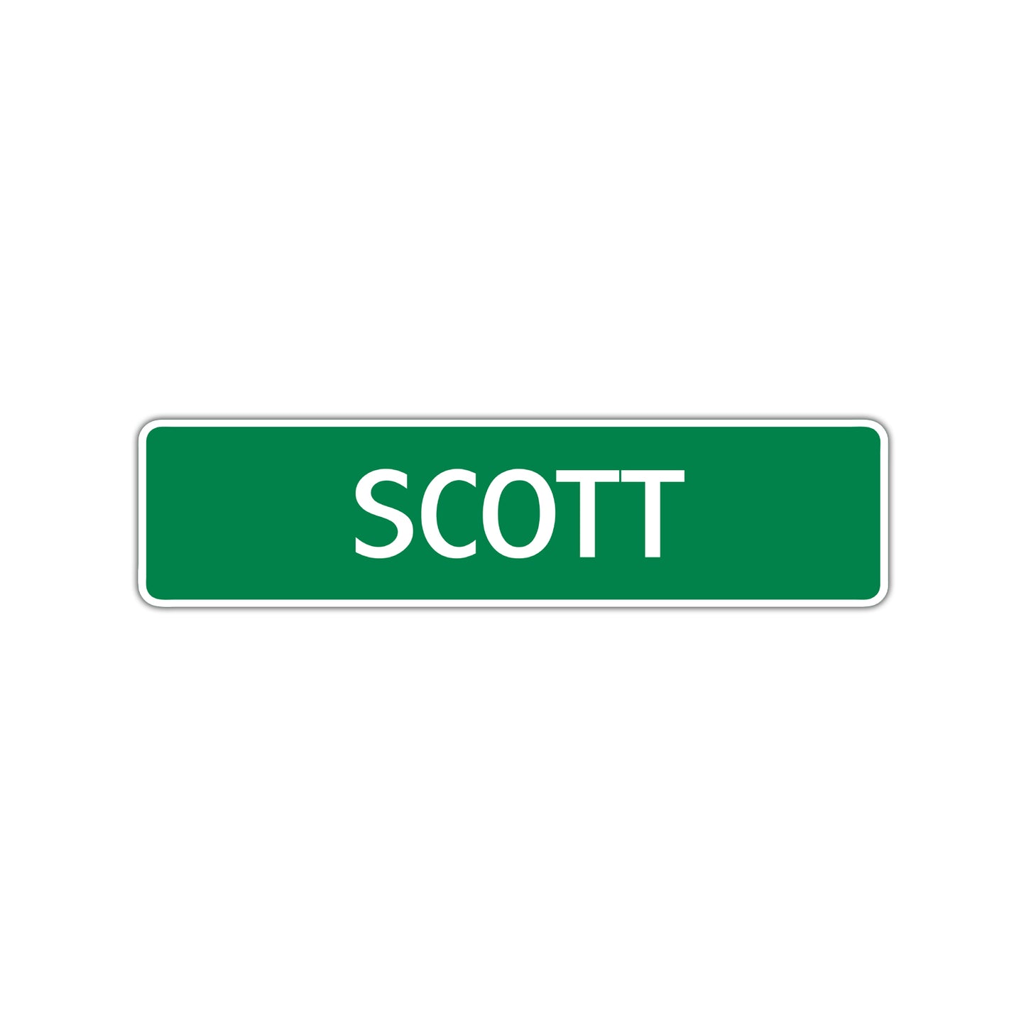 Scott Street Sign Children Name Room Plate