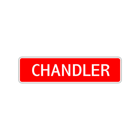 Chandler Street Sign Children Name Room Plate