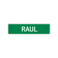 Raul Street Sign Children Name Room Plate
