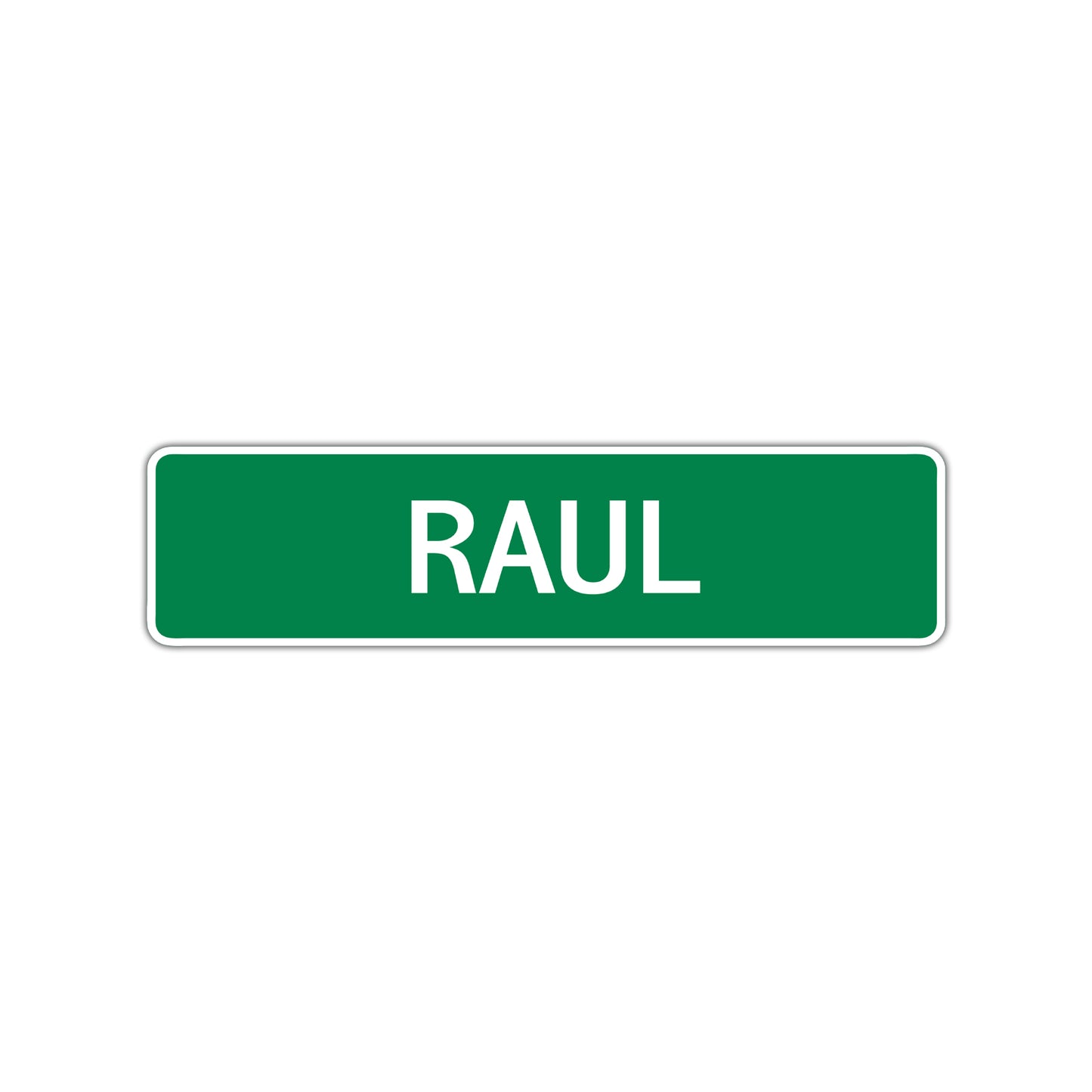 Raul Street Sign Children Name Room Plate