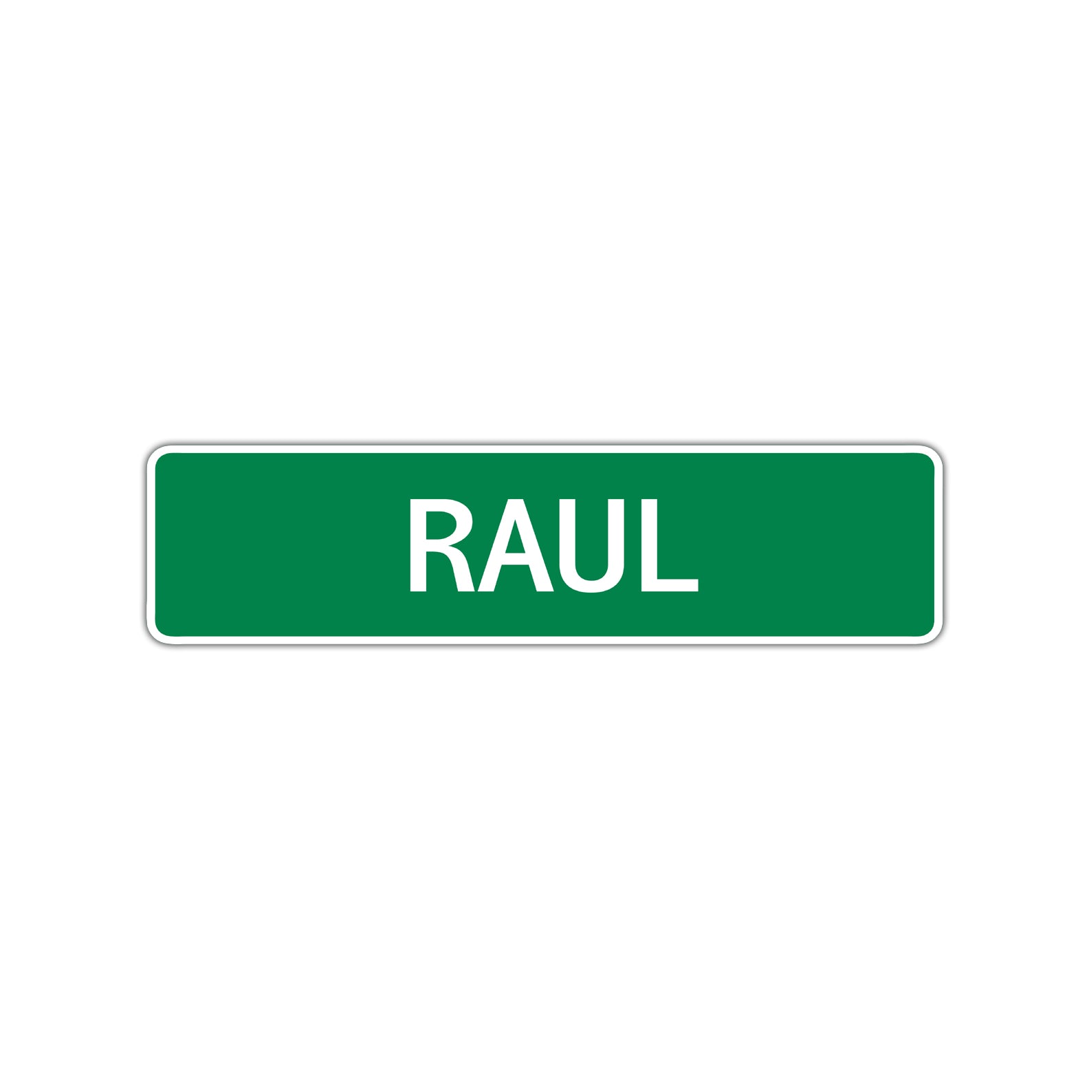 Raul Street Sign Children Name Room Plate