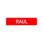 Raul Street Sign Children Name Room Plate