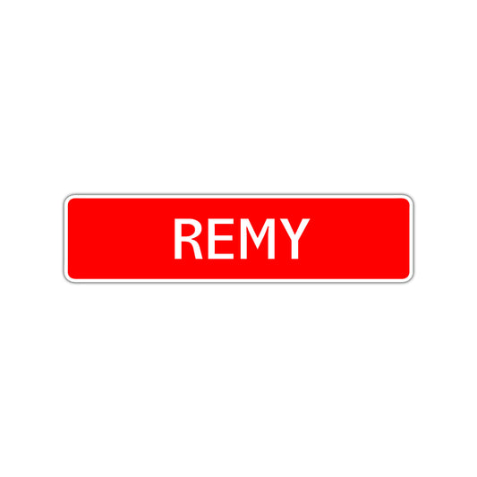 Remy Street Sign Children Name Room Plate