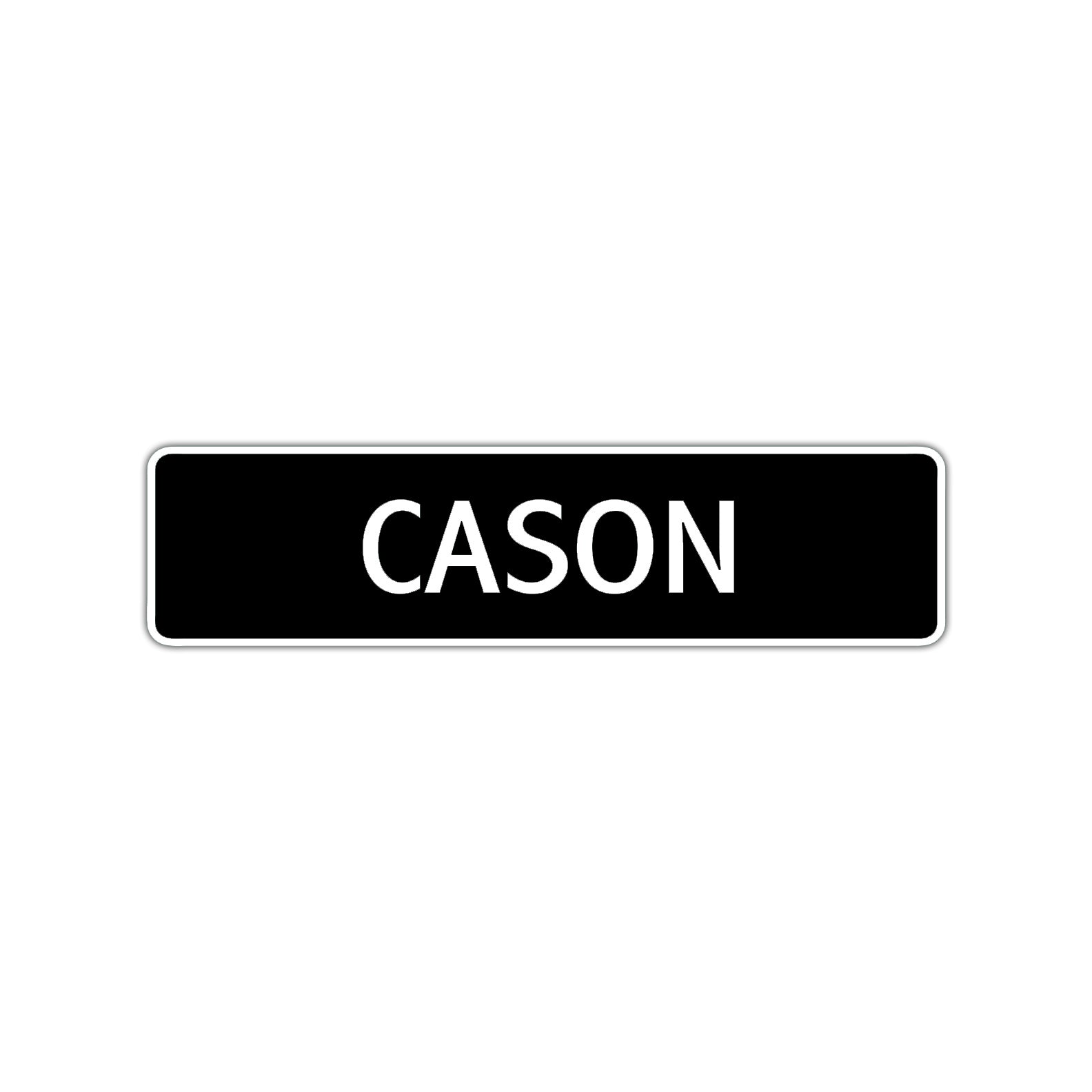 Cason Street Sign Children Name Room Plate