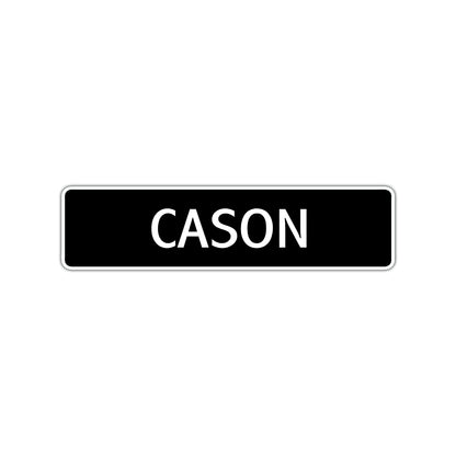 Cason Street Sign Children Name Room Plate