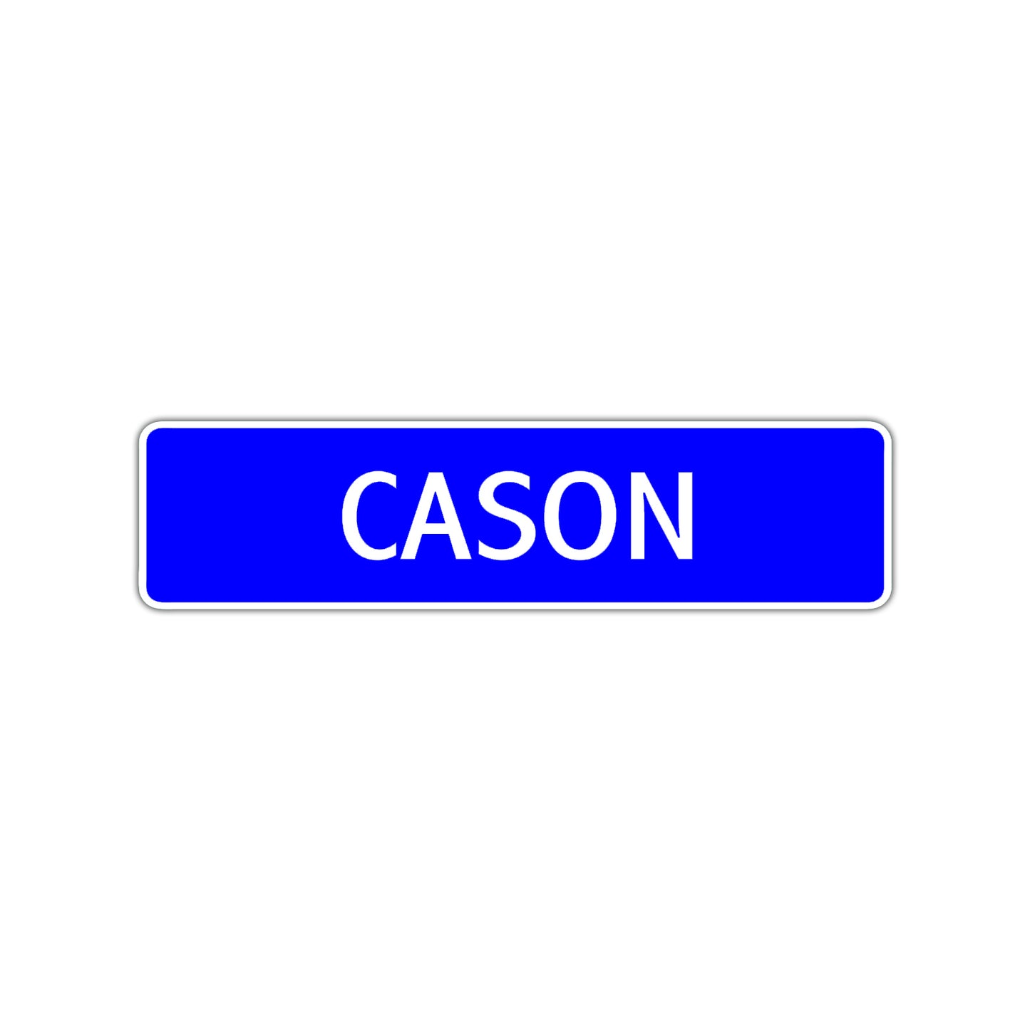 Cason Street Sign Children Name Room Plate