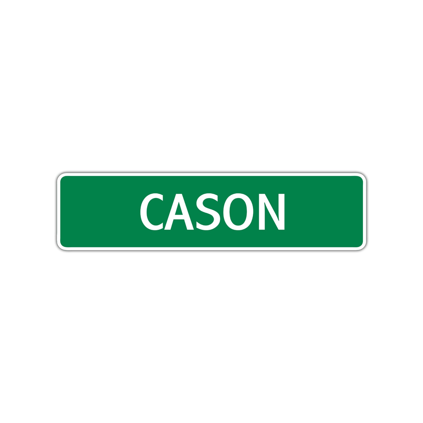 Cason Street Sign Children Name Room Plate