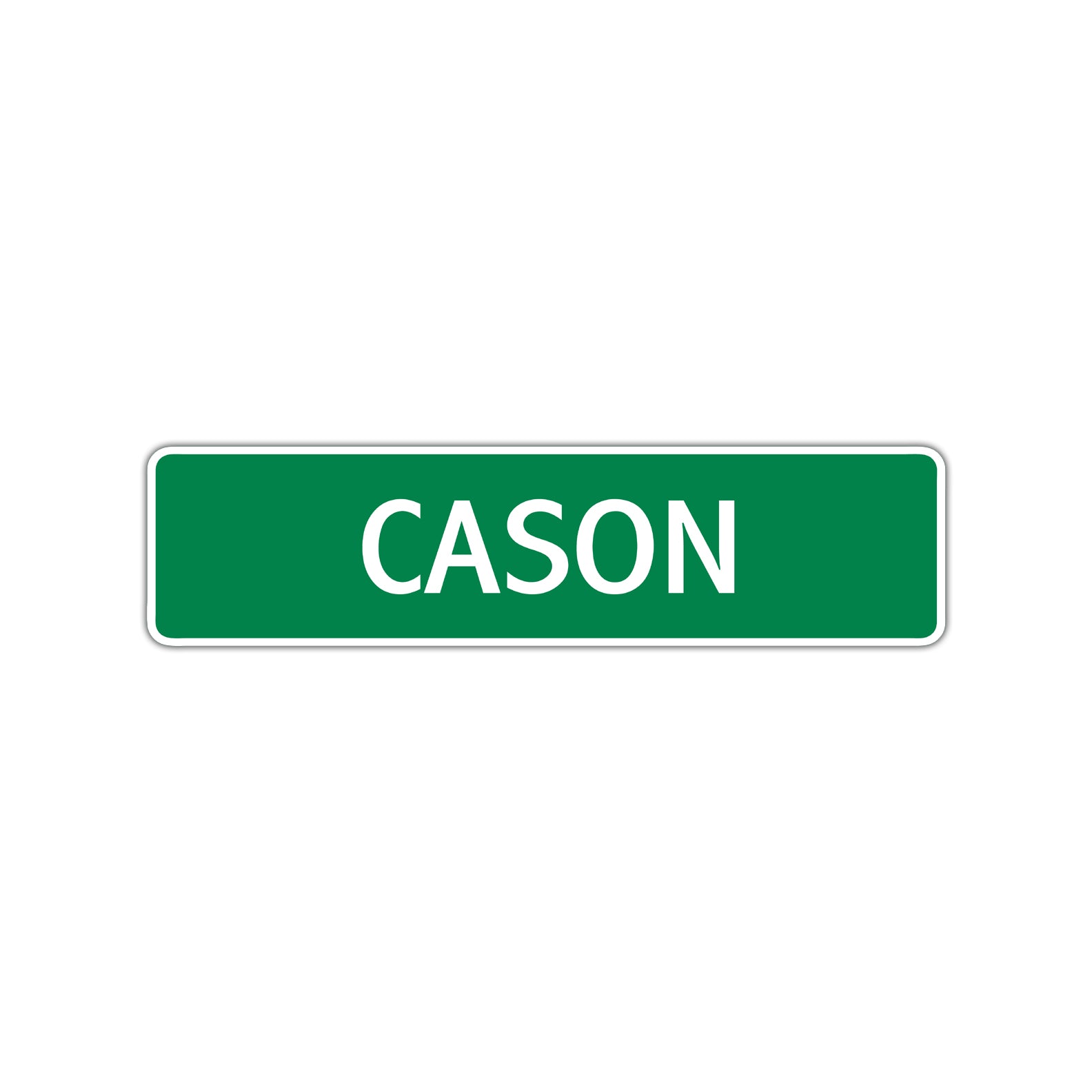 Cason Street Sign Children Name Room Plate