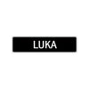 Luka Street Sign Children Name Room Plate