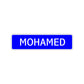 Mohamed Street Sign Children Name Room Plate
