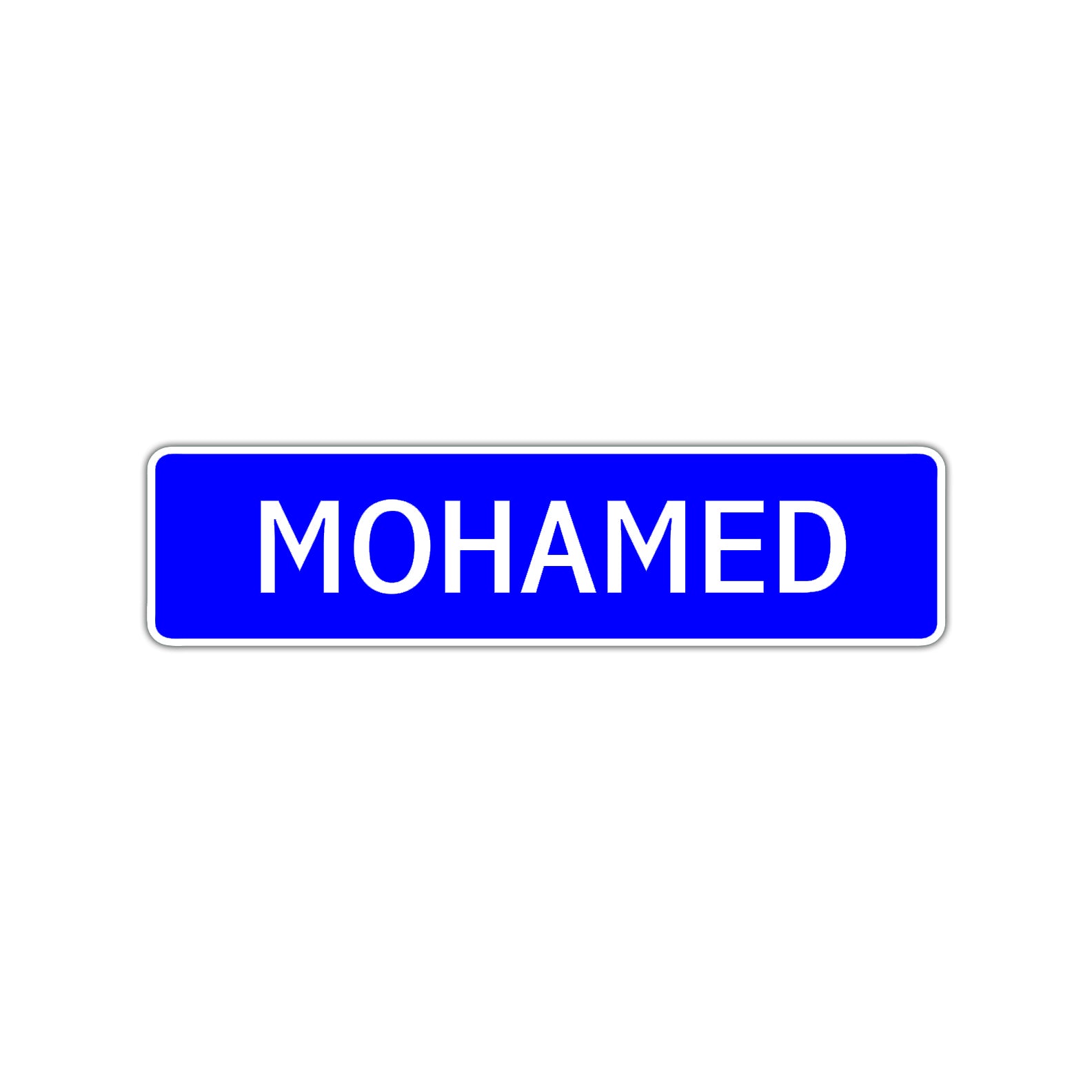 Mohamed Street Sign Children Name Room Plate