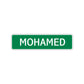 Mohamed Street Sign Children Name Room Plate