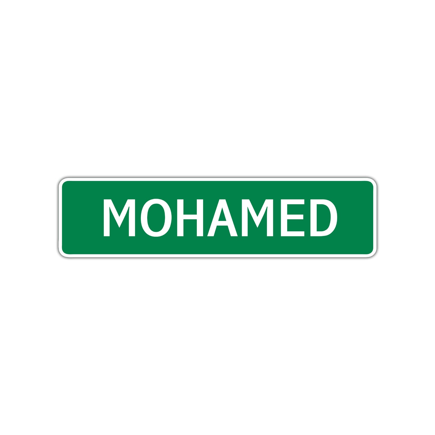 Mohamed Street Sign Children Name Room Plate