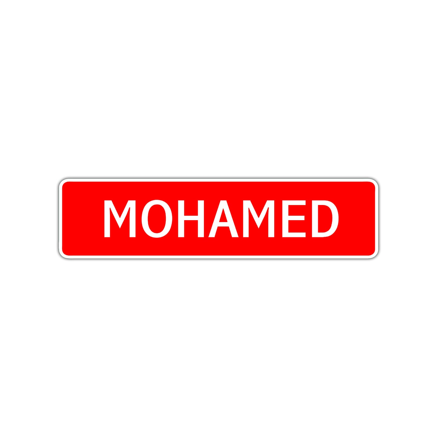 Mohamed Street Sign Children Name Room Plate