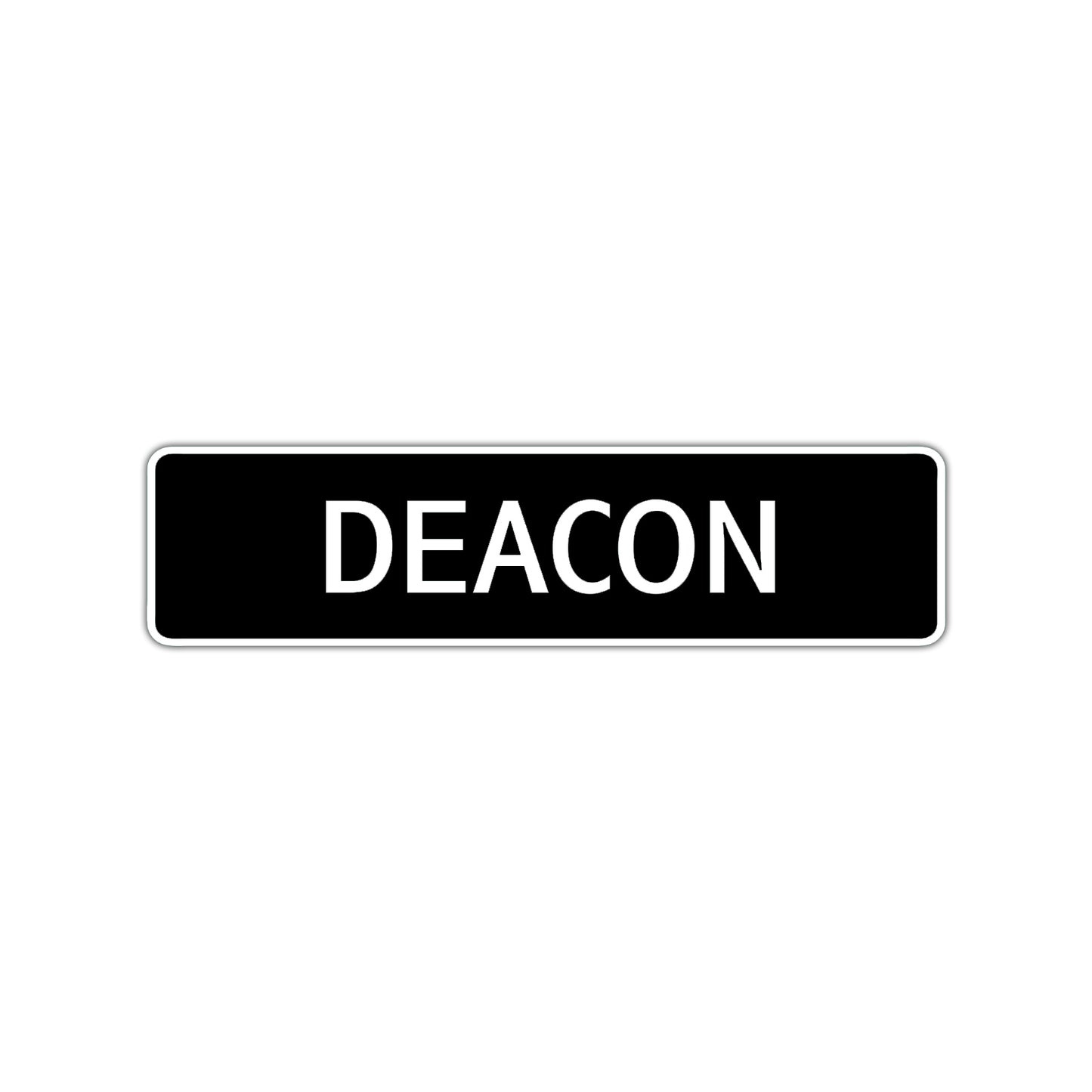 Deacon Street Sign Children Name Room Plate
