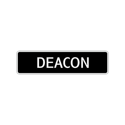 Deacon Street Sign Children Name Room Plate