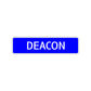Deacon Street Sign Children Name Room Plate