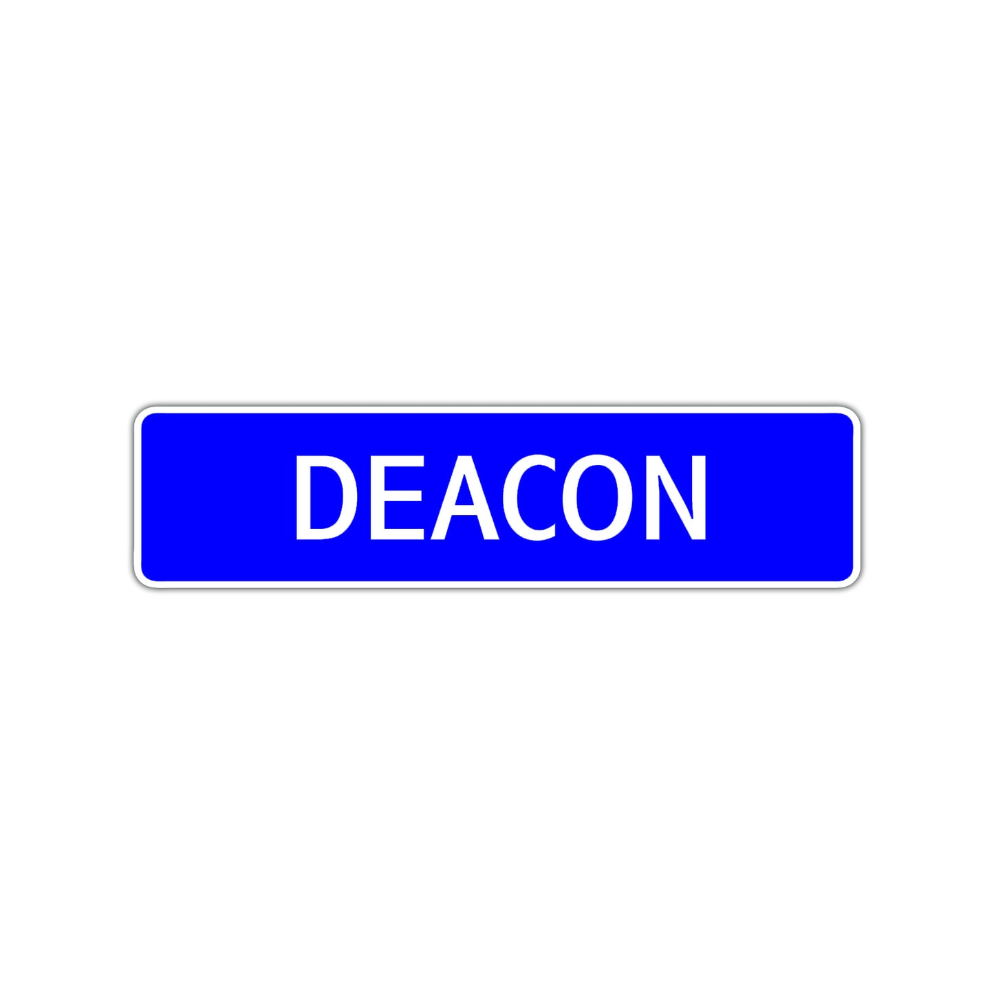 Deacon Street Sign Children Name Room Plate