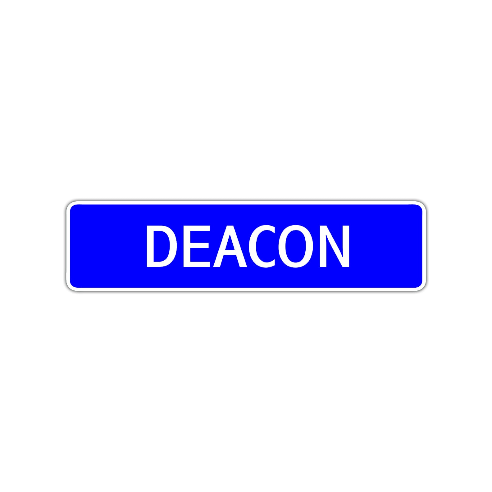 Deacon Street Sign Children Name Room Plate