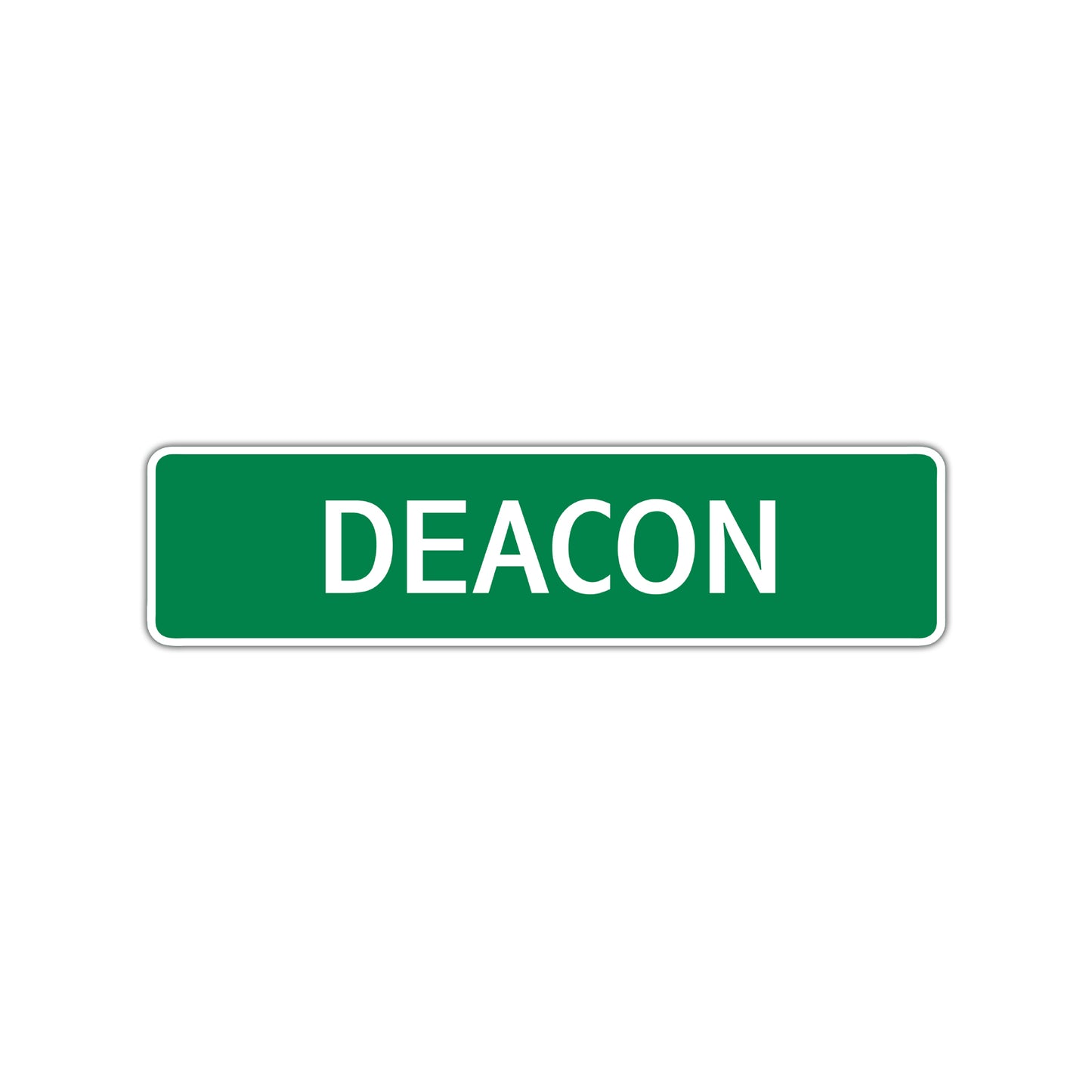 Deacon Street Sign Children Name Room Plate