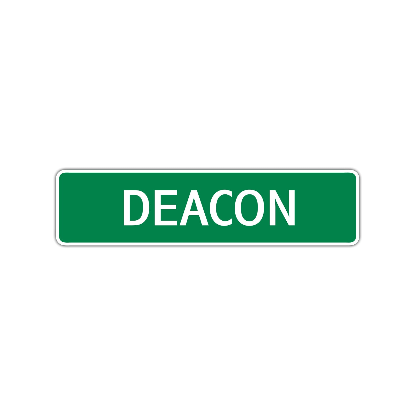 Deacon Street Sign Children Name Room Plate