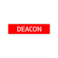 Deacon Street Sign Children Name Room Plate