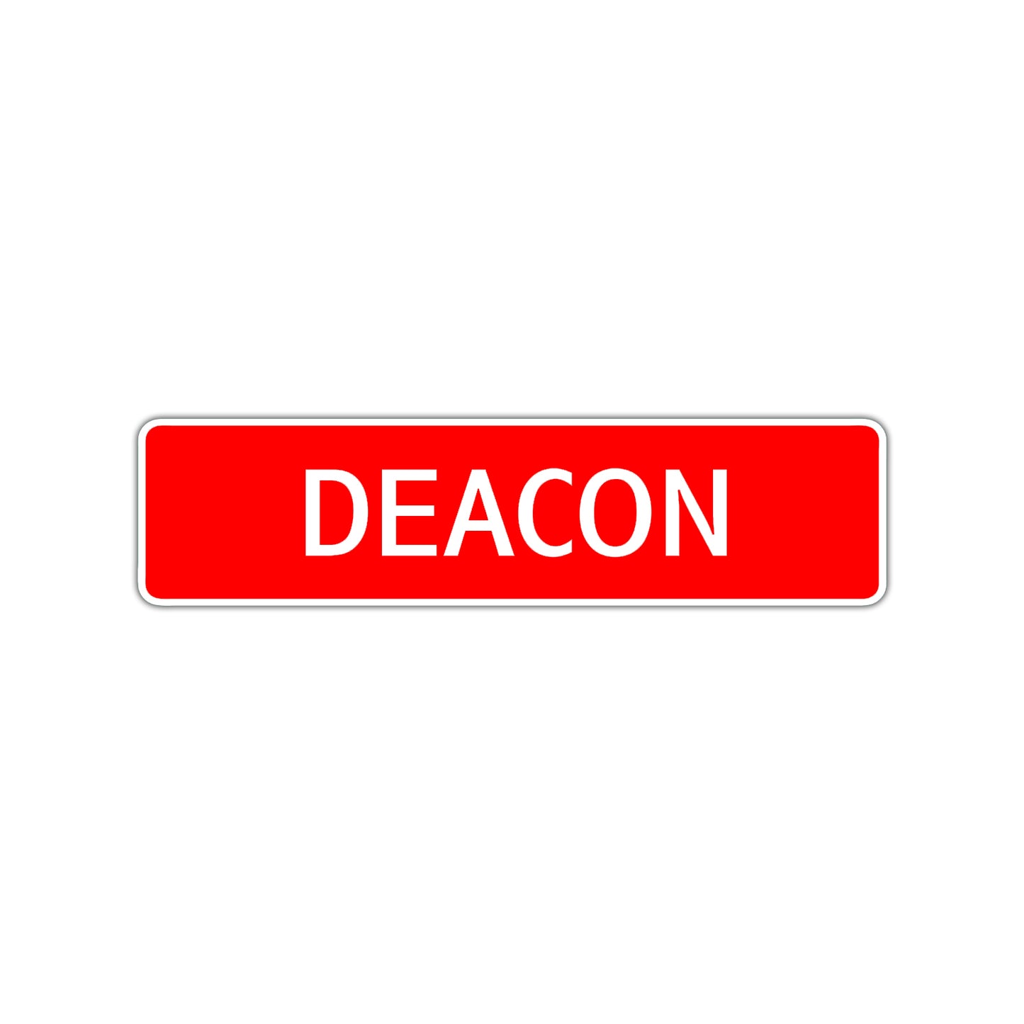 Deacon Street Sign Children Name Room Plate