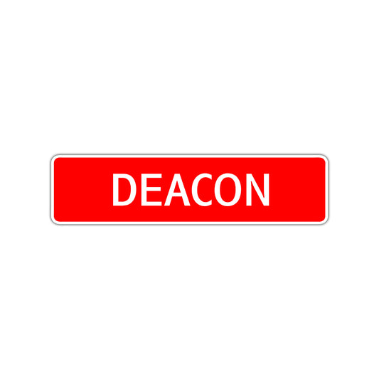 Deacon Street Sign Children Name Room Plate