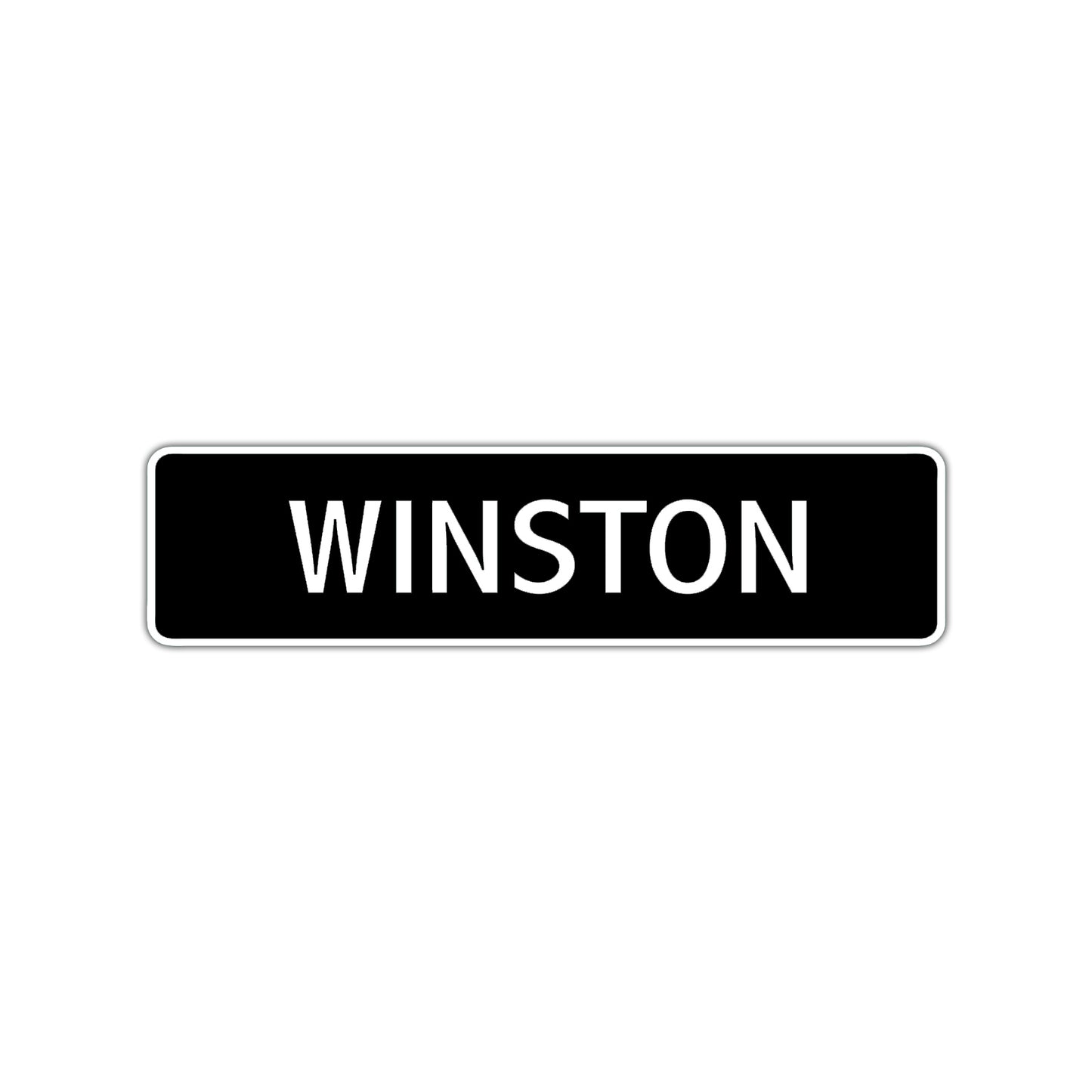 Winston Street Sign Children Name Room Plate