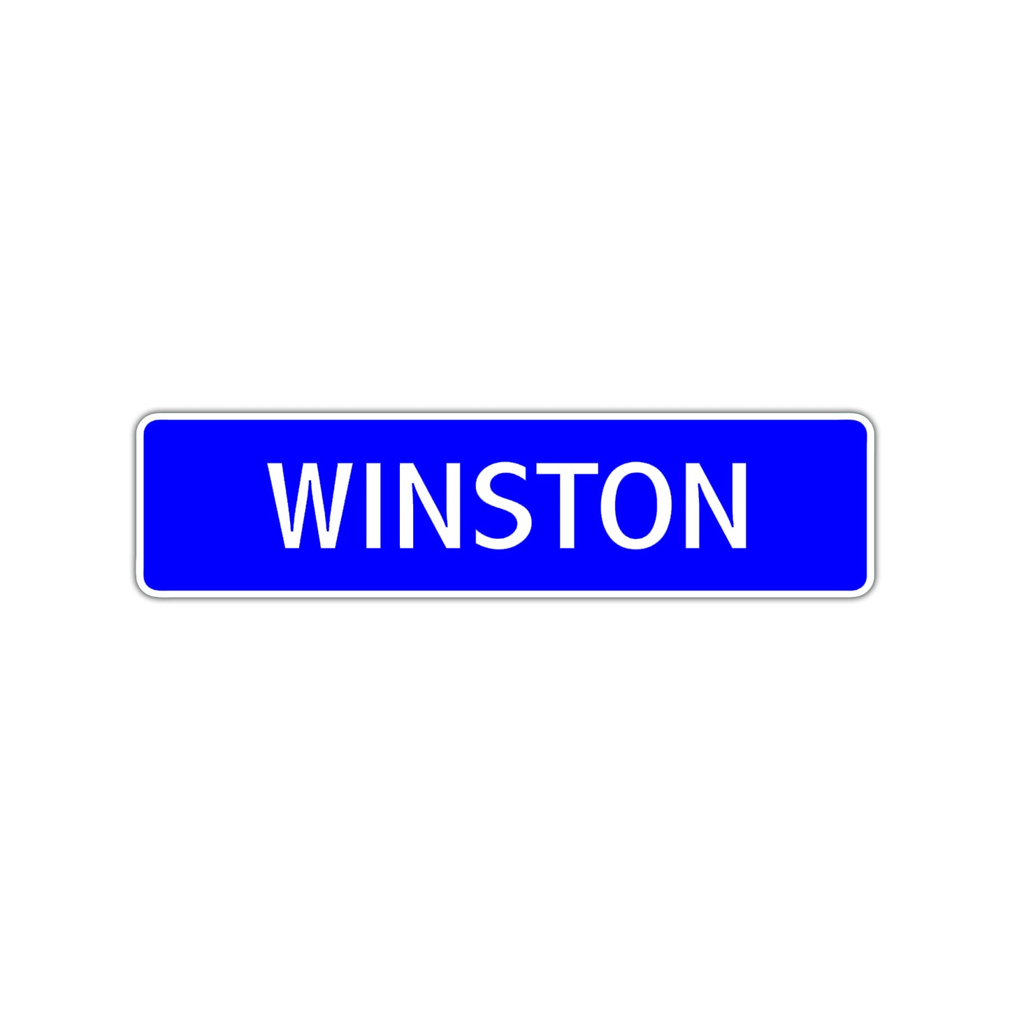 Winston Street Sign Children Name Room Plate
