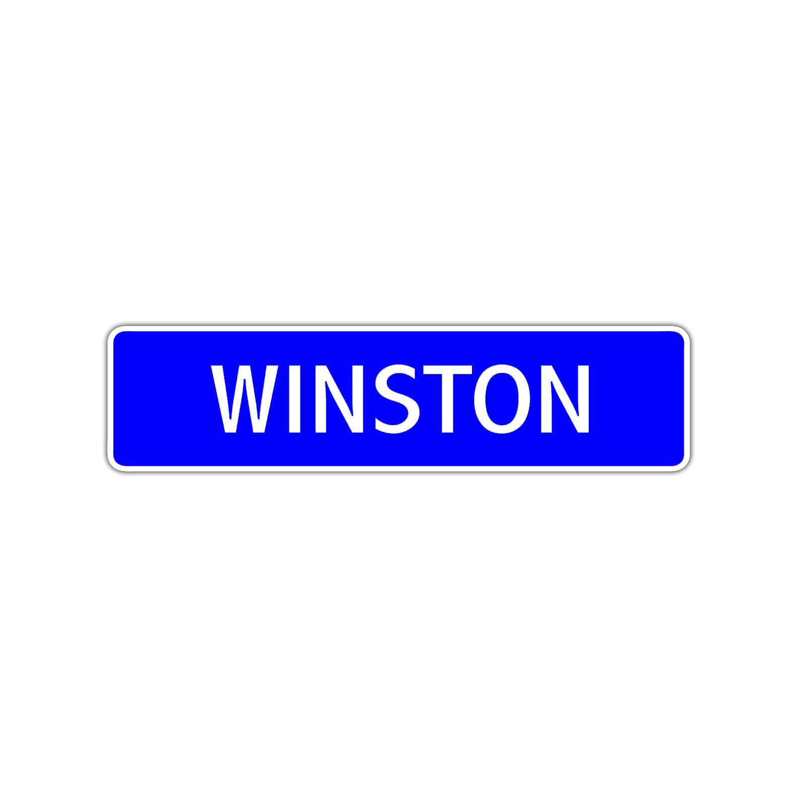 Winston Street Sign Children Name Room Plate