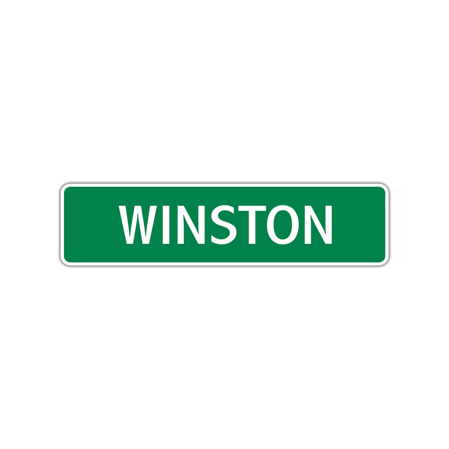 Winston Street Sign Children Name Room Plate