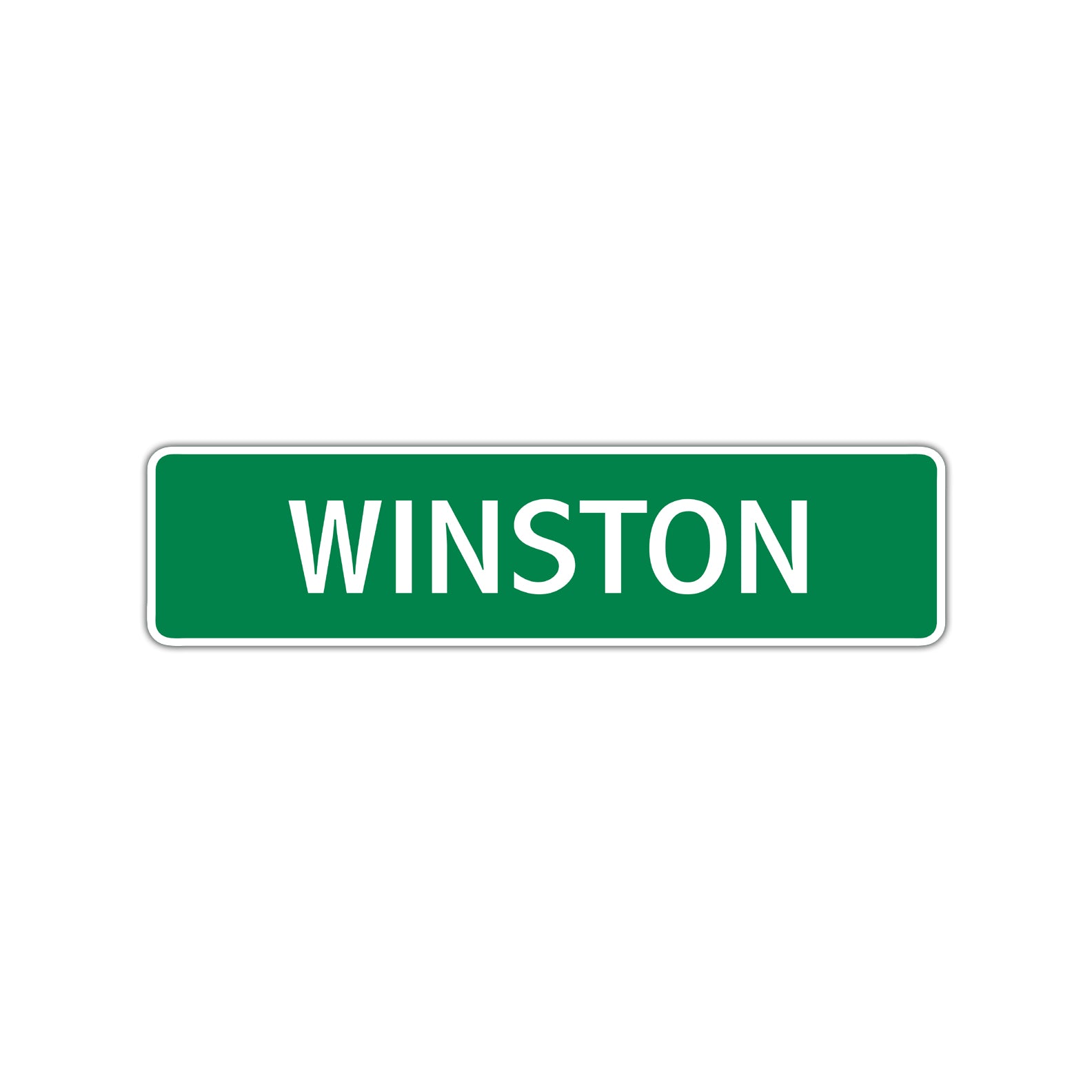 Winston Street Sign Children Name Room Plate
