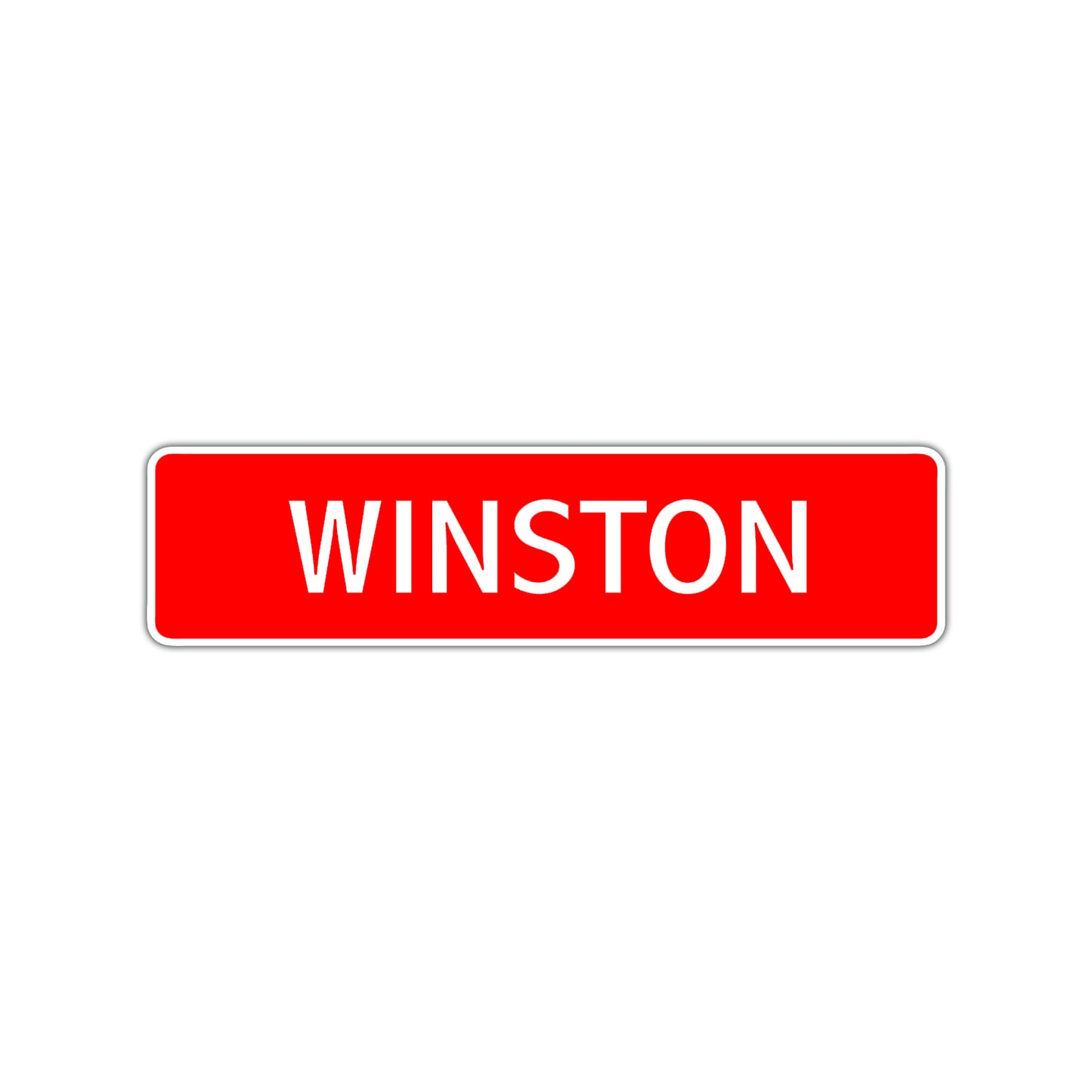 Winston Street Sign Children Name Room Plate