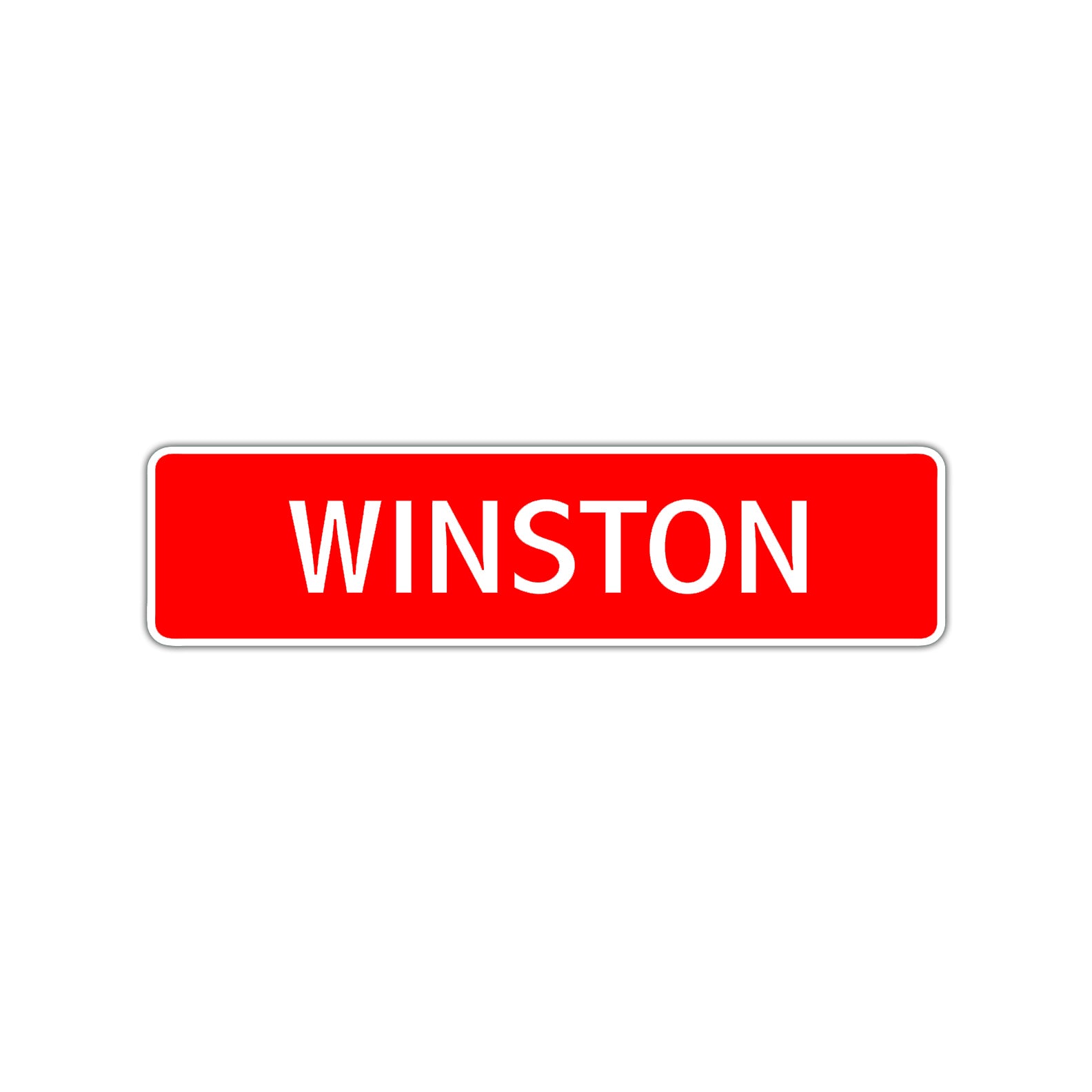 Winston Street Sign Children Name Room Plate