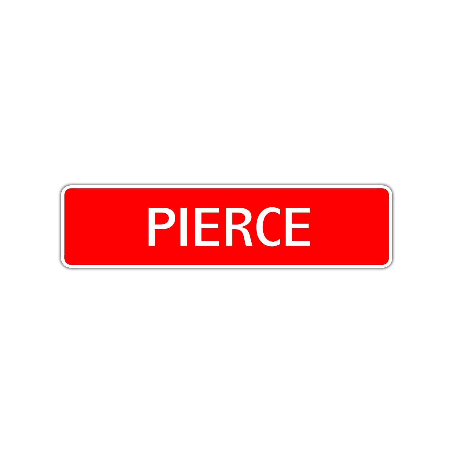 Pierce Street Sign Children Name Room Plate