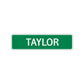 Taylor Street Sign Children Name Room Plate