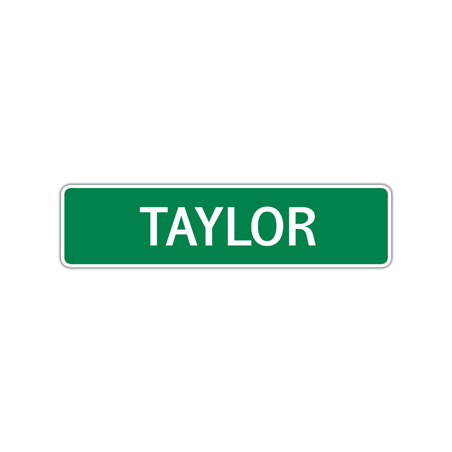 Taylor Street Sign Children Name Room Plate