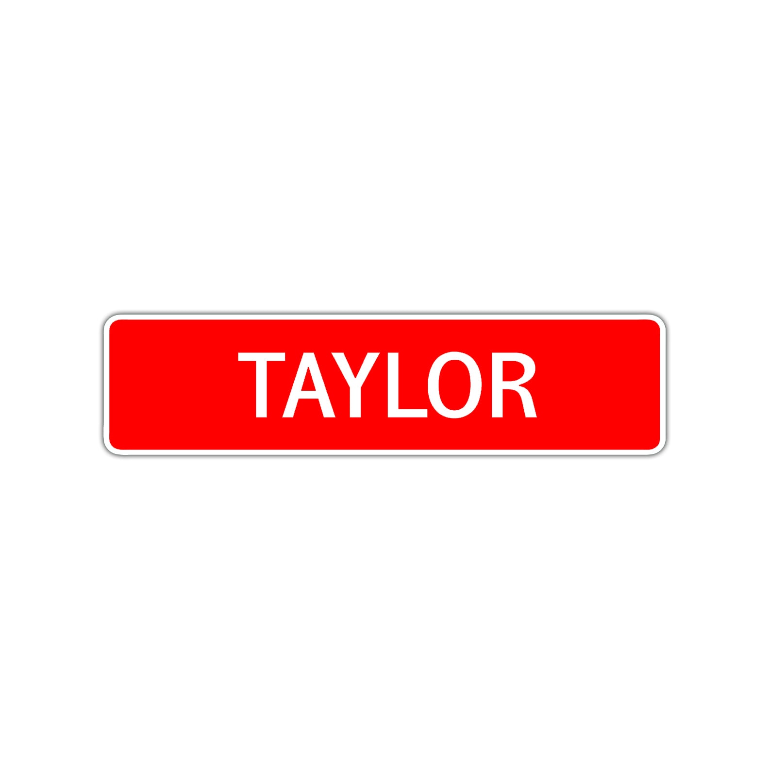 Taylor Street Sign Children Name Room Plate